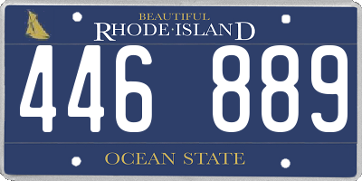 RI license plate 446889