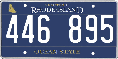 RI license plate 446895