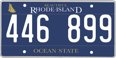 RI license plate 446899