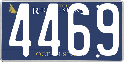 RI license plate 4469
