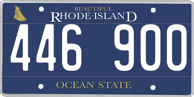 RI license plate 446900