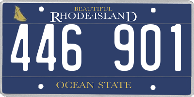 RI license plate 446901