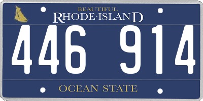 RI license plate 446914