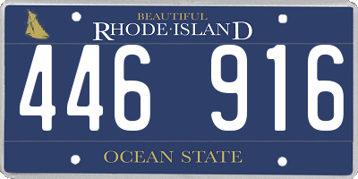 RI license plate 446916
