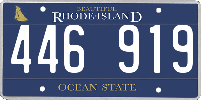 RI license plate 446919