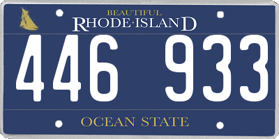 RI license plate 446933