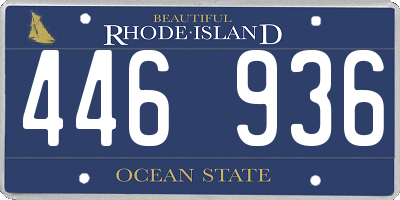 RI license plate 446936