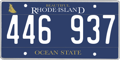 RI license plate 446937