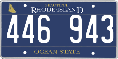 RI license plate 446943