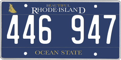 RI license plate 446947