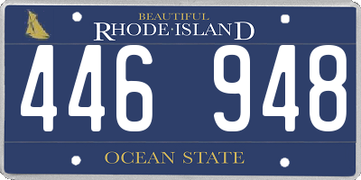 RI license plate 446948