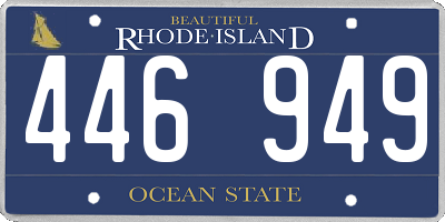 RI license plate 446949