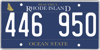 RI license plate 446950