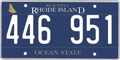 RI license plate 446951