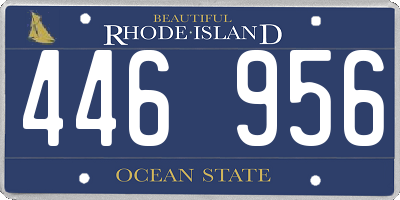 RI license plate 446956
