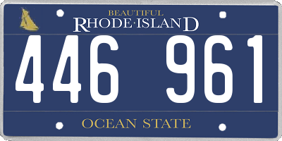 RI license plate 446961