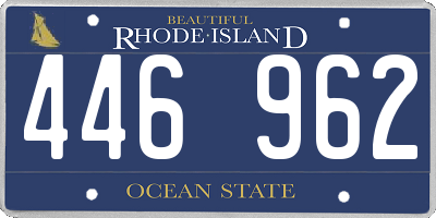 RI license plate 446962