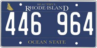 RI license plate 446964