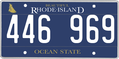 RI license plate 446969