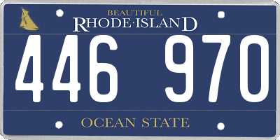 RI license plate 446970