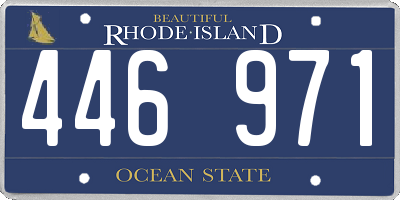 RI license plate 446971