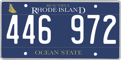 RI license plate 446972