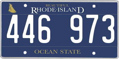 RI license plate 446973