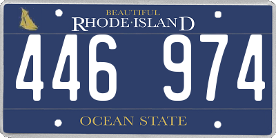 RI license plate 446974