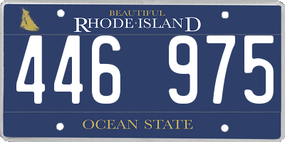 RI license plate 446975