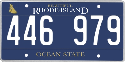 RI license plate 446979