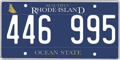 RI license plate 446995