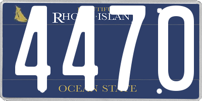 RI license plate 4470