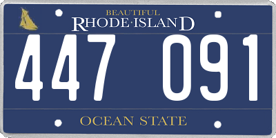 RI license plate 447091