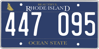 RI license plate 447095