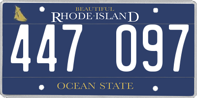 RI license plate 447097
