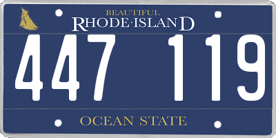 RI license plate 447119
