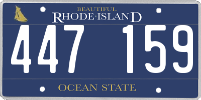 RI license plate 447159