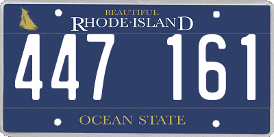 RI license plate 447161
