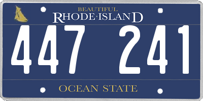 RI license plate 447241