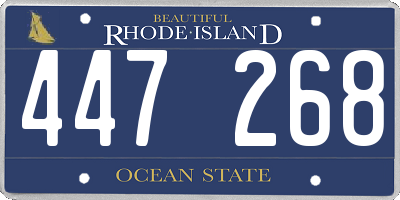 RI license plate 447268