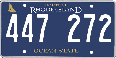 RI license plate 447272
