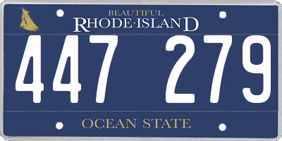 RI license plate 447279