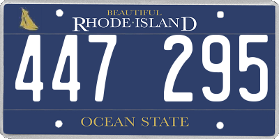 RI license plate 447295