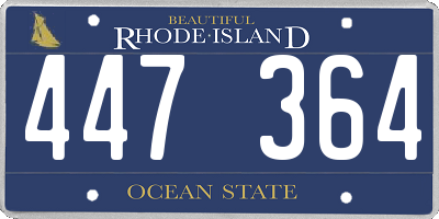 RI license plate 447364