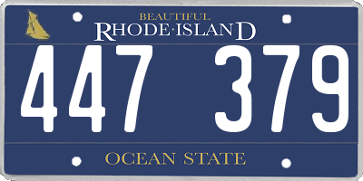 RI license plate 447379