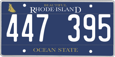 RI license plate 447395