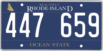 RI license plate 447659