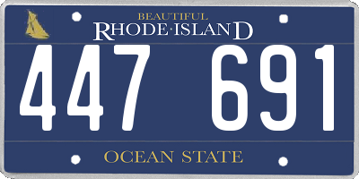 RI license plate 447691