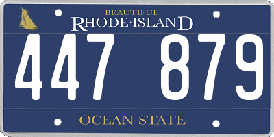 RI license plate 447879