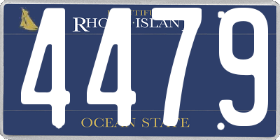 RI license plate 4479